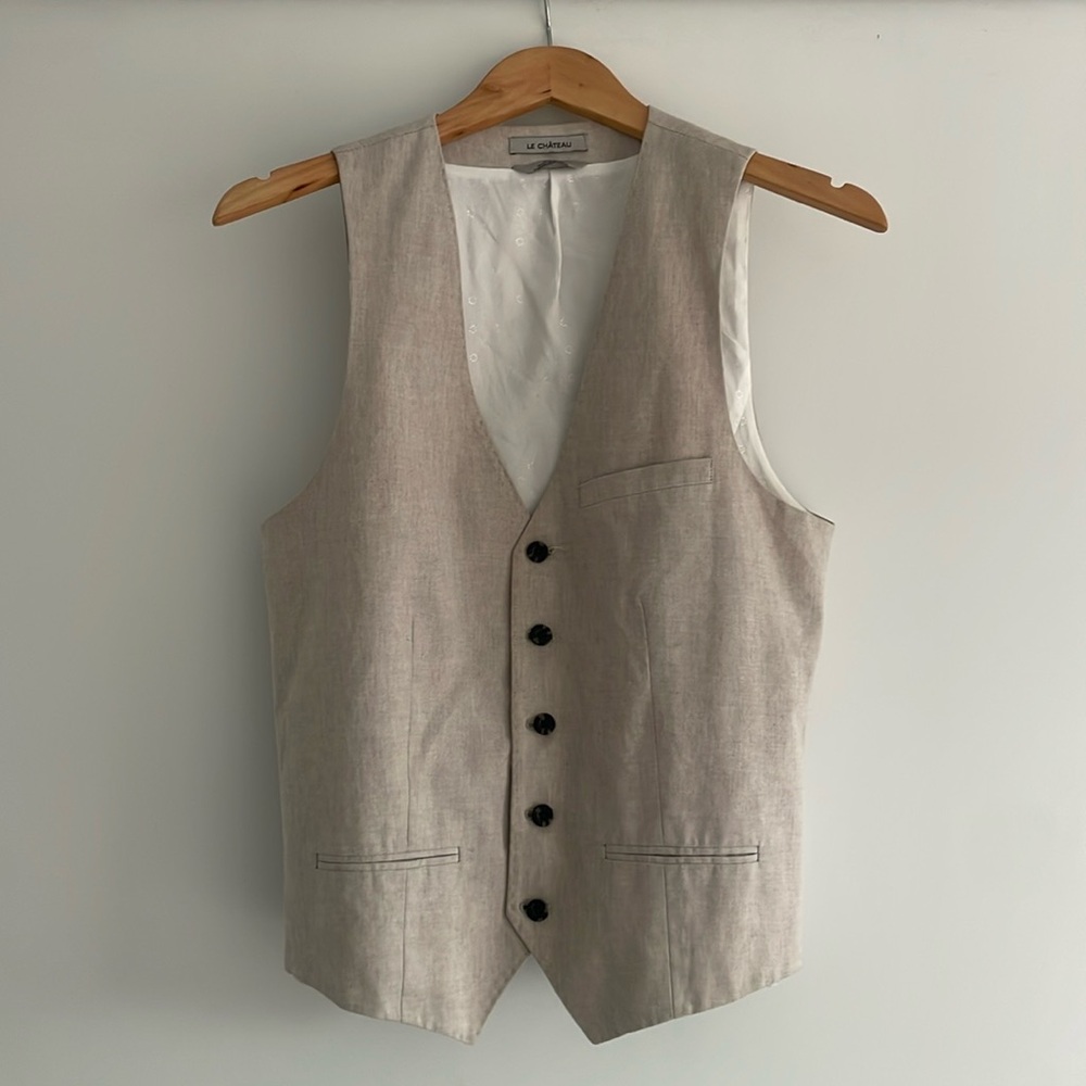 Linen Suit Vest